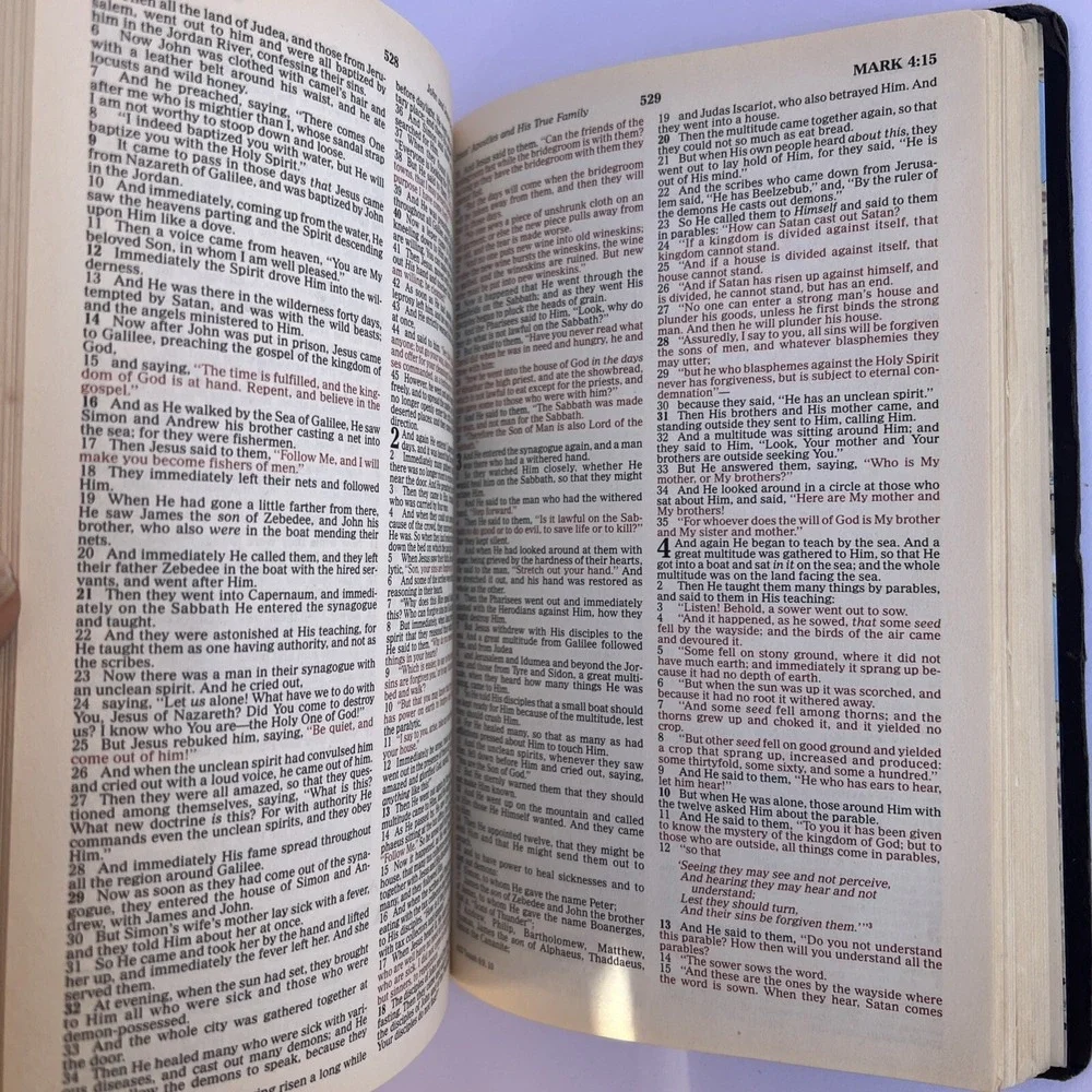 Holy Bible NKJV Words of Christ in Red Dictionary Concordance T. Nelson 1982